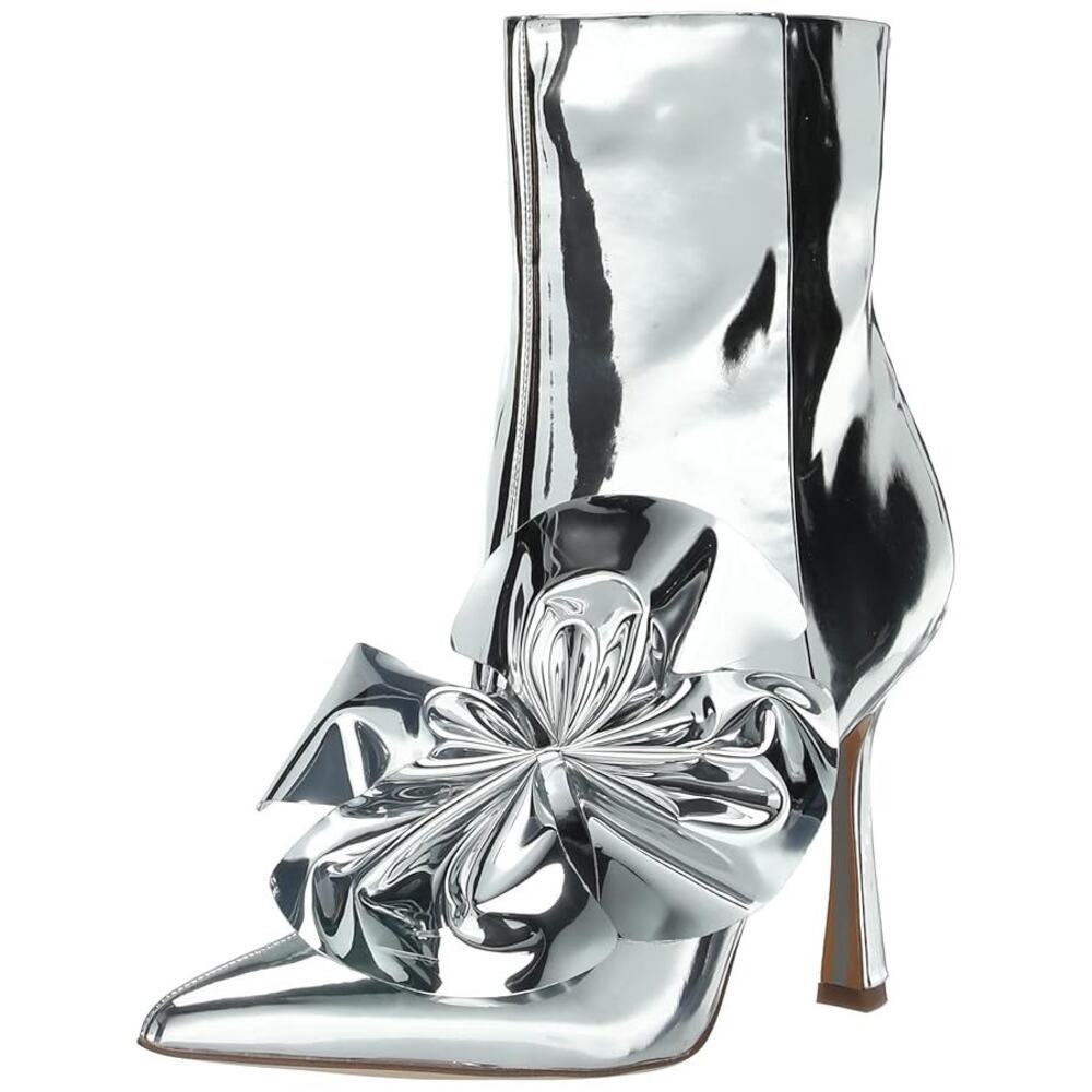 New Sam Edelman Women's Silver Esmae Ankle Boot, Size 8.5